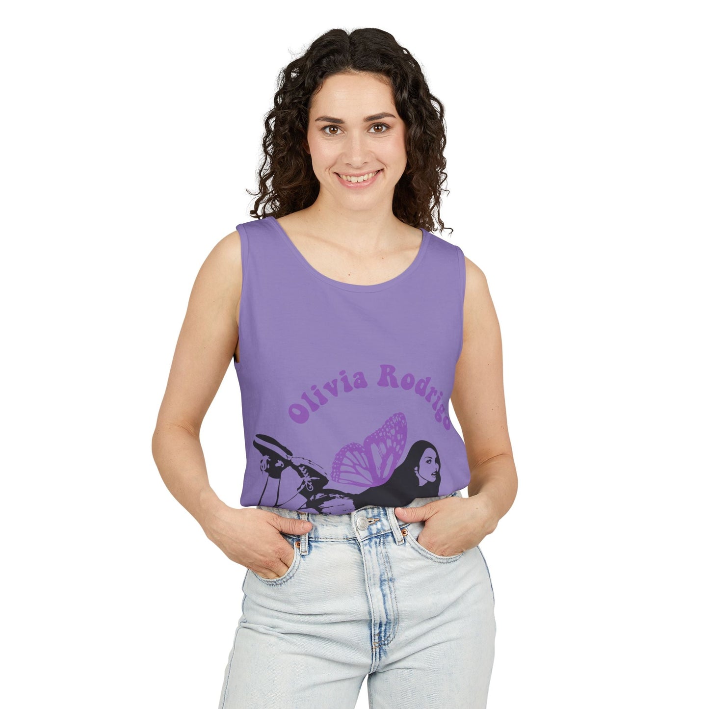 Olivia Rodrigo Butterfly Arc-Dyed Tank Top Printify