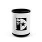Black & White Portrait Black Mug (11oz, 15oz) - snazzymerch