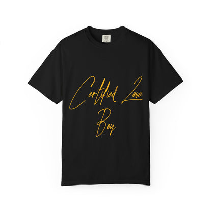 Certified Lover Boy Script Dyed Tshirt Printify