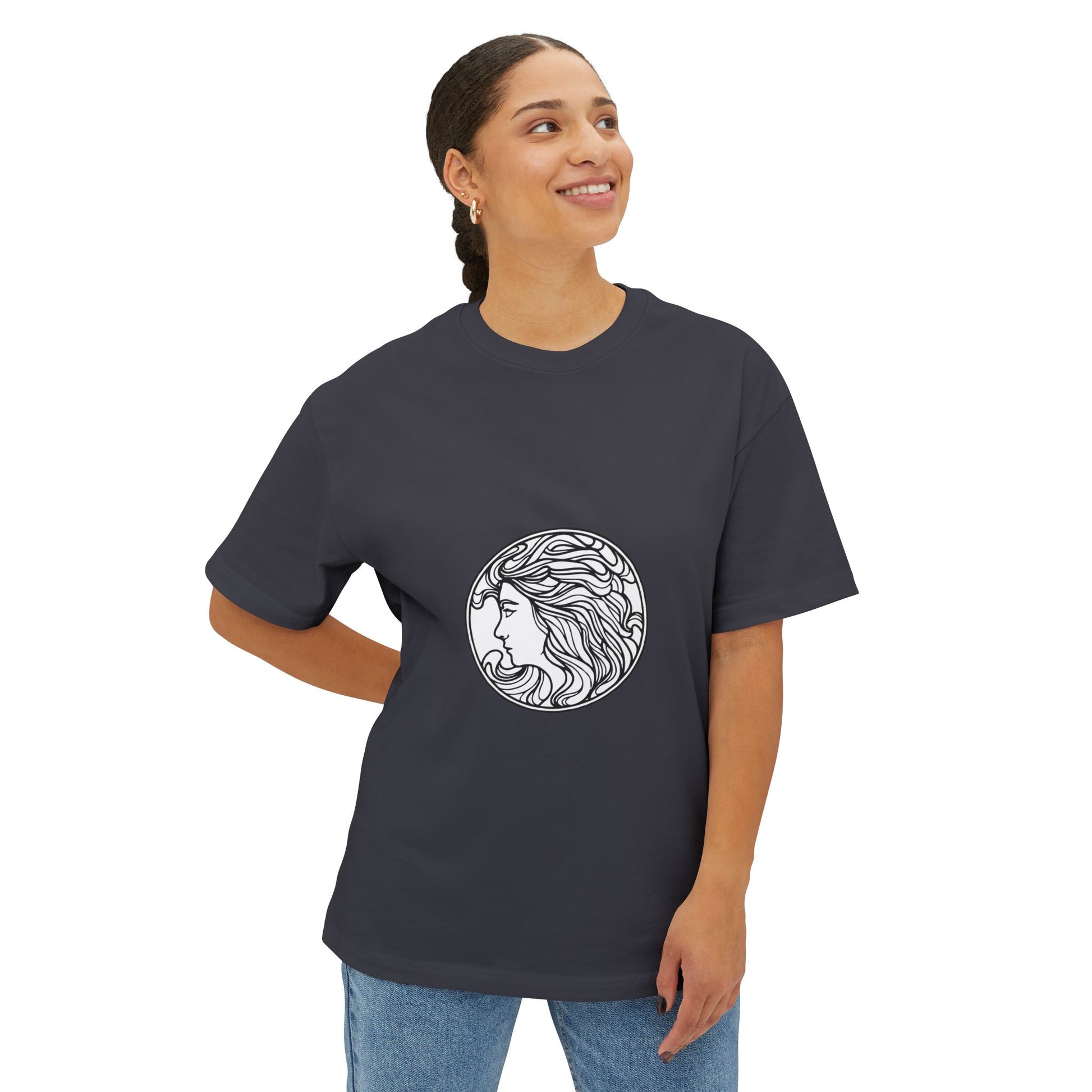 Muse Silhouette Unisex Oversized Boxy Tee - snazzymerch