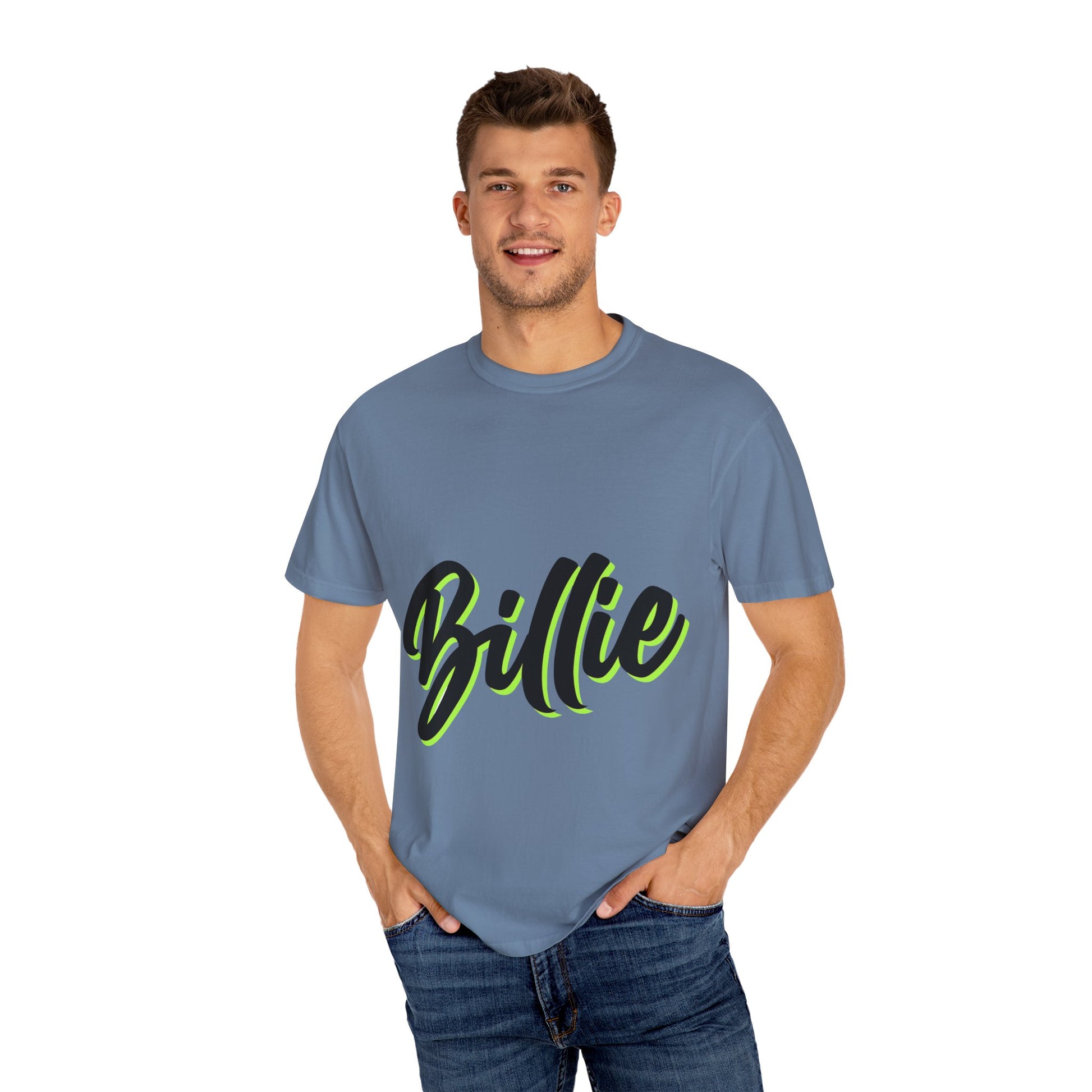 Billie Eilish Inspired Dyed T-shirt – Electric Script Vibes Edition Printify
