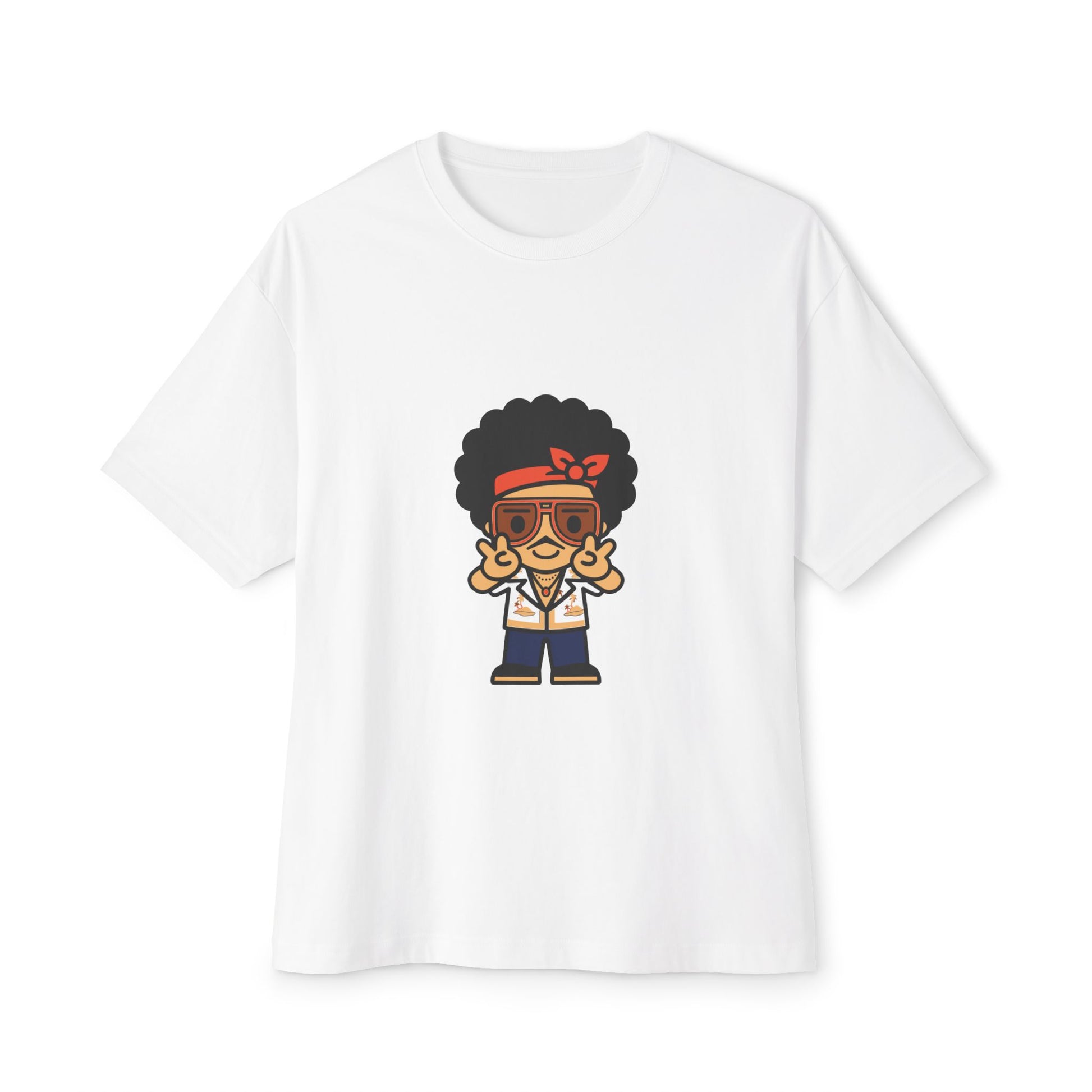 Afro Disco Mood Unisex Oversized Boxy Tee Printify