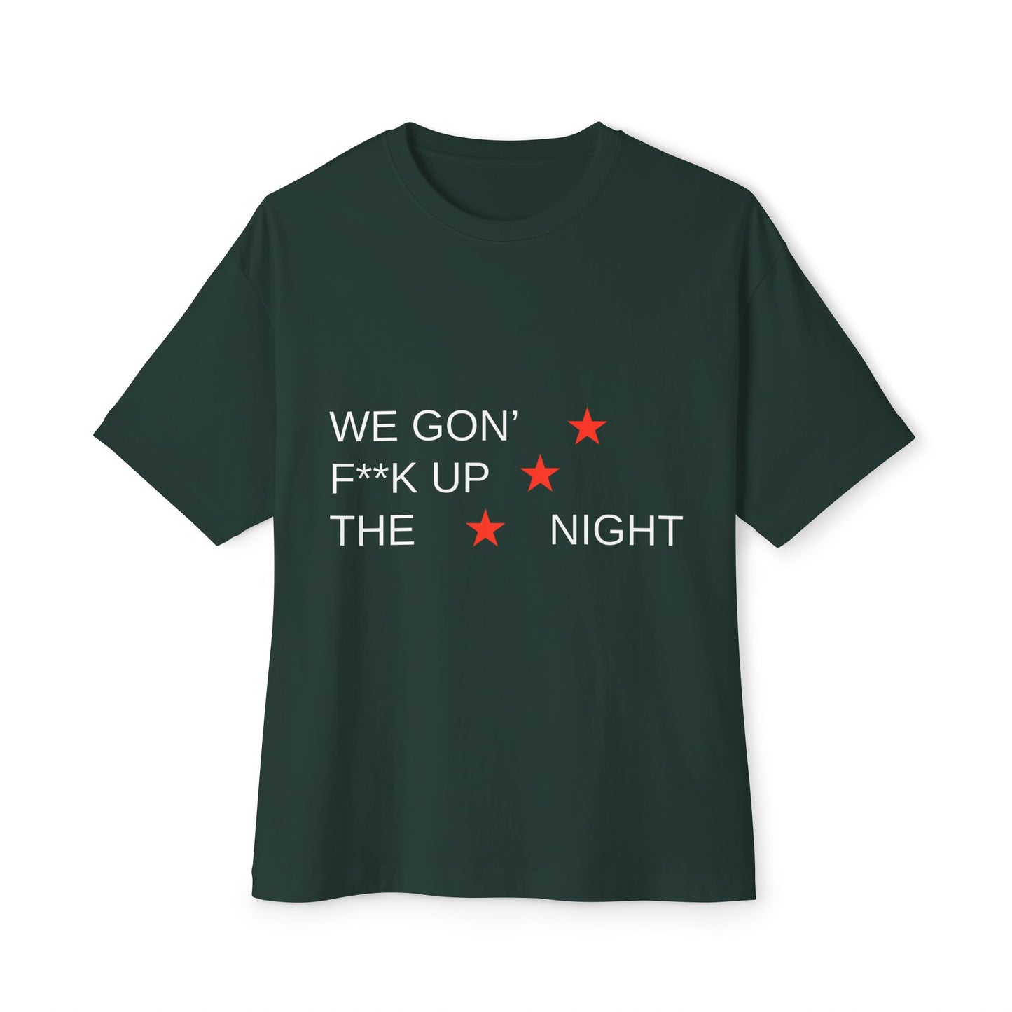 Triple Star Minimal Unisex Oversized Boxy Tee - snazzymerch