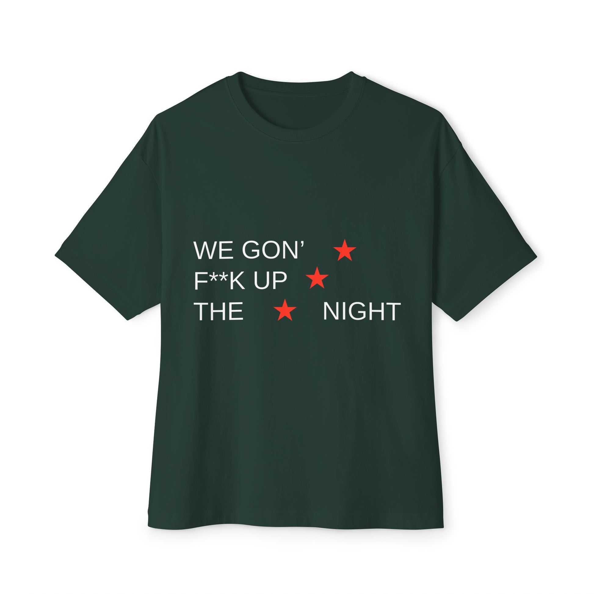 Triple Star Minimal Unisex Oversized Boxy Tee - snazzymerch