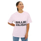 Billie Eilish Inspired Oversized T-Shirt – Stacked Glow Text Edition Printify