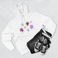 Rainbow Spark Burst Three-Panel Fleece Hoodie - snazzymerch