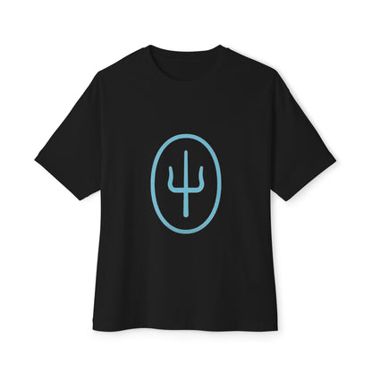 Split Mark Unisex Oversized Boxy Tee - snazzymerch