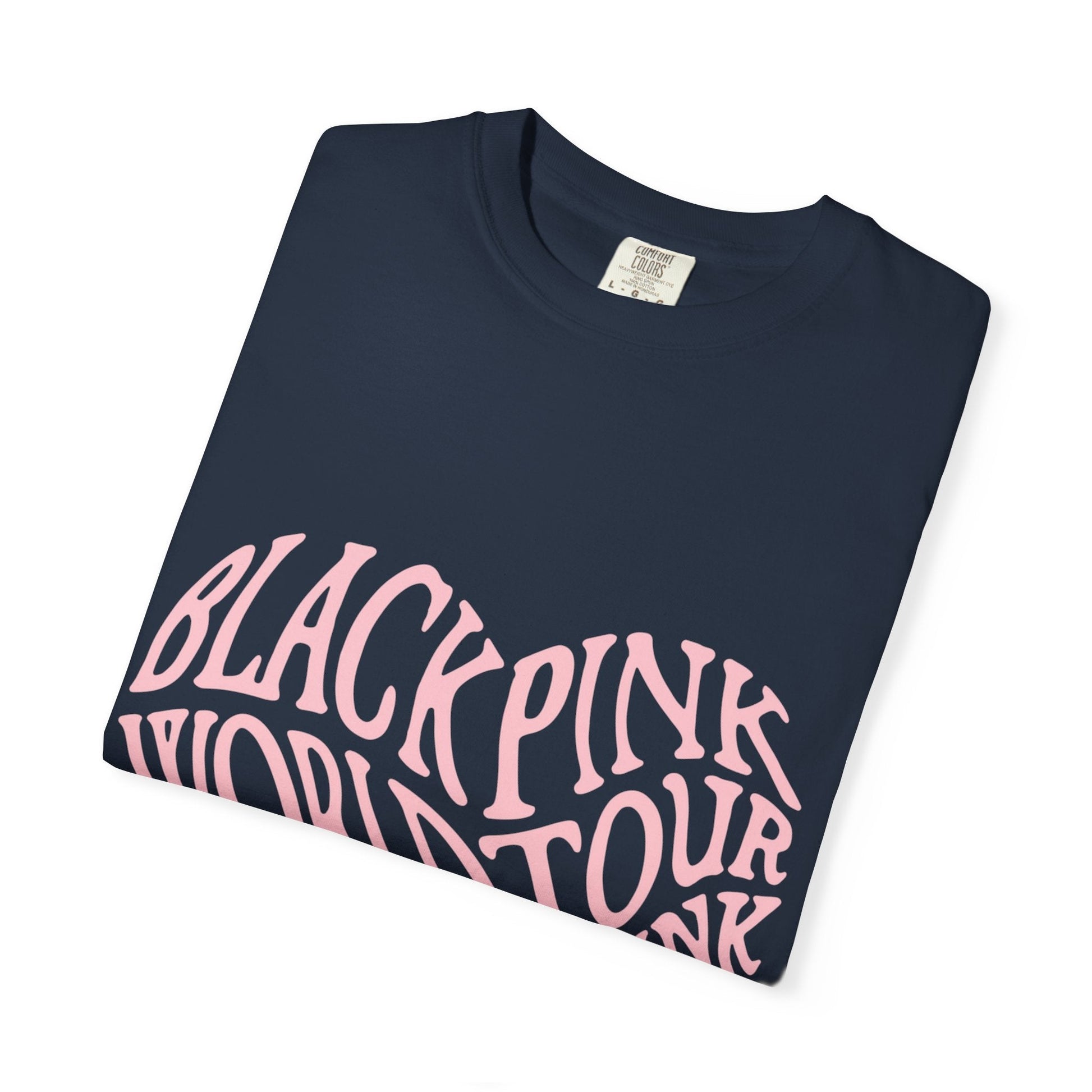 Born Pink Heart Typography – Dyed T-shirt Printify