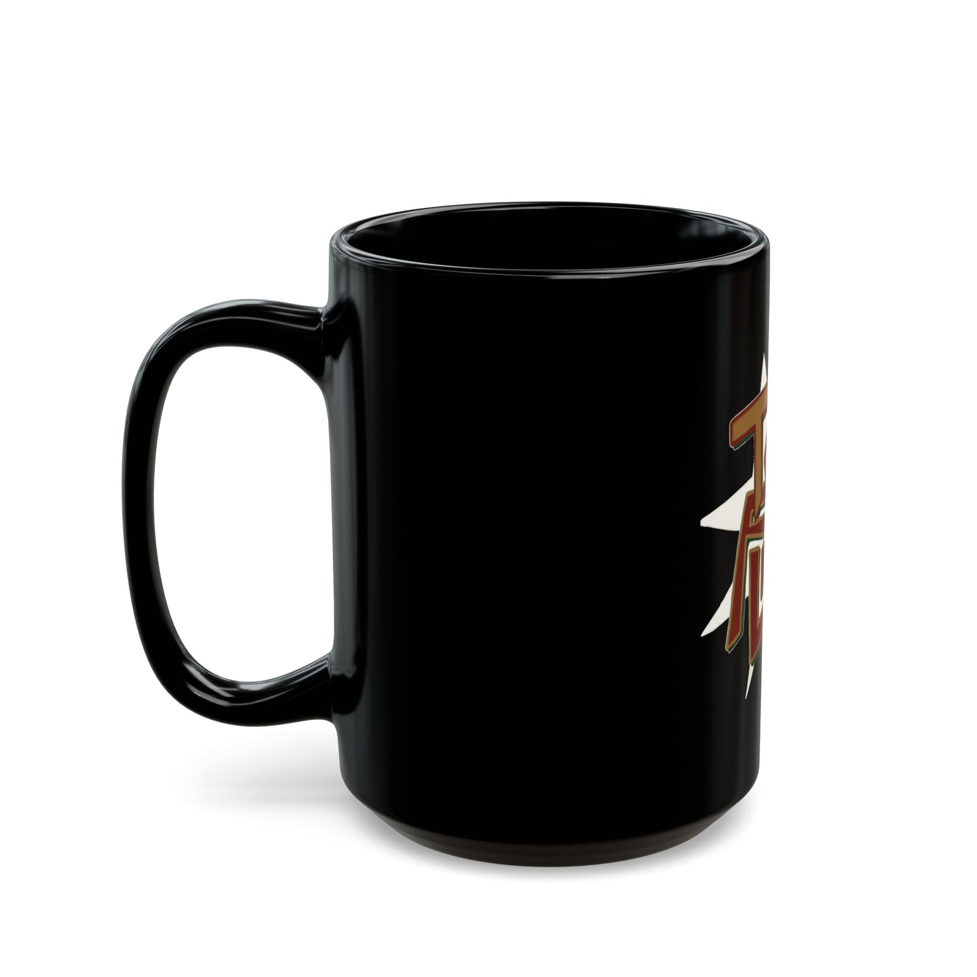 Geometric Lettering Black Mug (11oz, 15oz) - snazzymerch