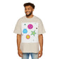 Color Pop Charm Patch Men's Heavy Oversized Tee - snazzymerch