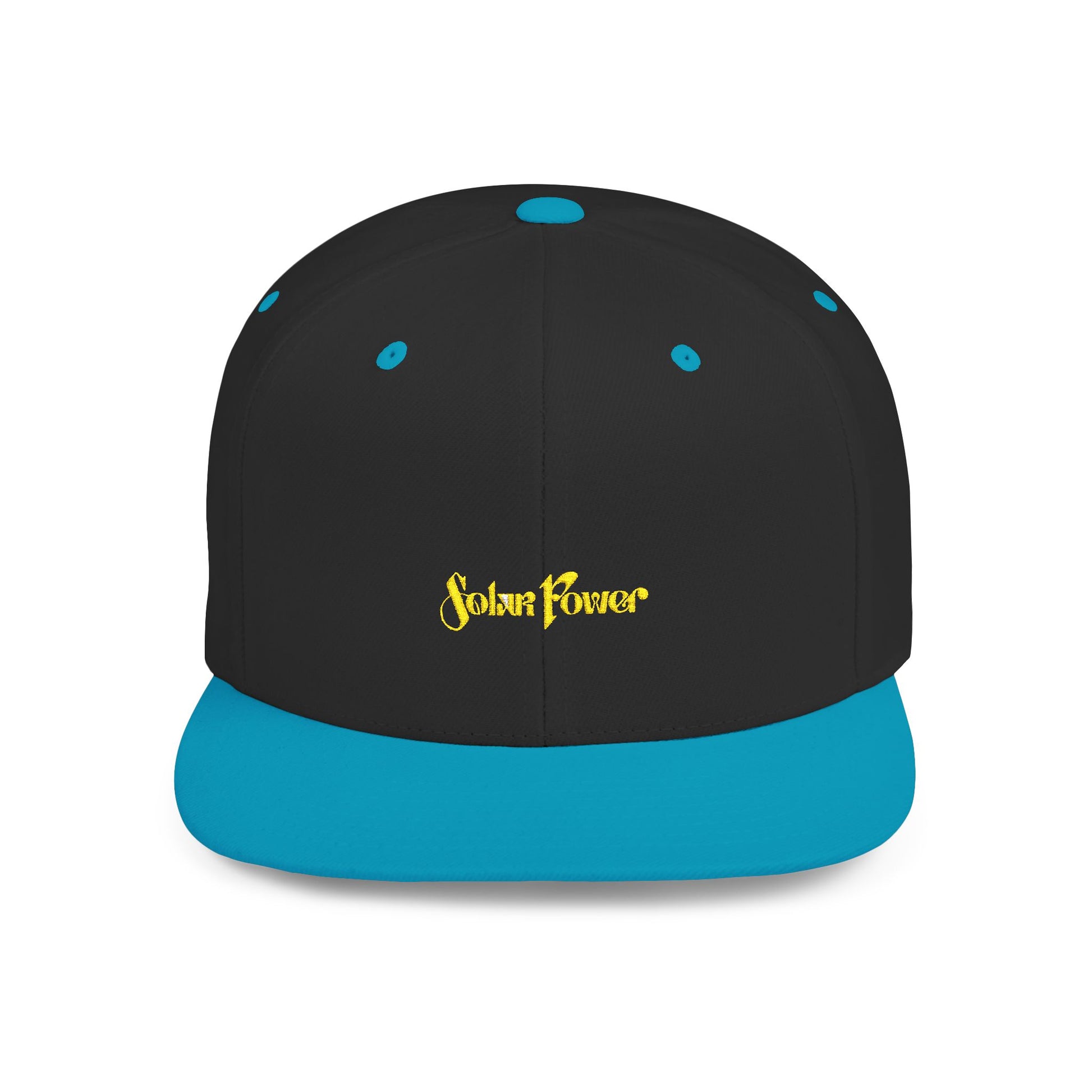 Solar Power Retro Flat Bill Snapback - snazzymerch
