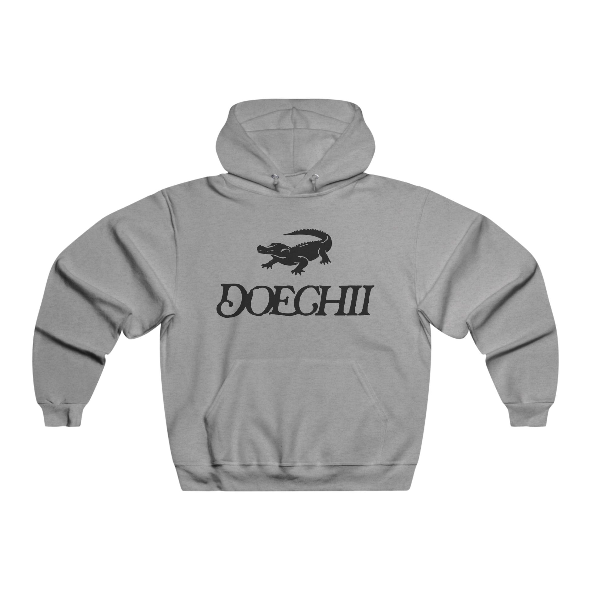 Red Typography Men's NUBLEND® Hooded Sweatshirt - snazzymerch