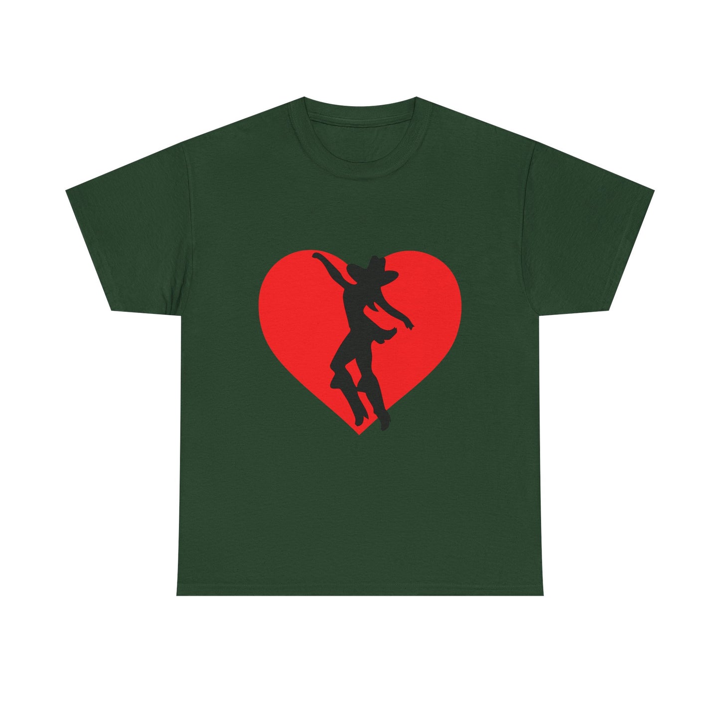 Heart & Cowgirl Unisex Heavy Cotton Tee - snazzymerch