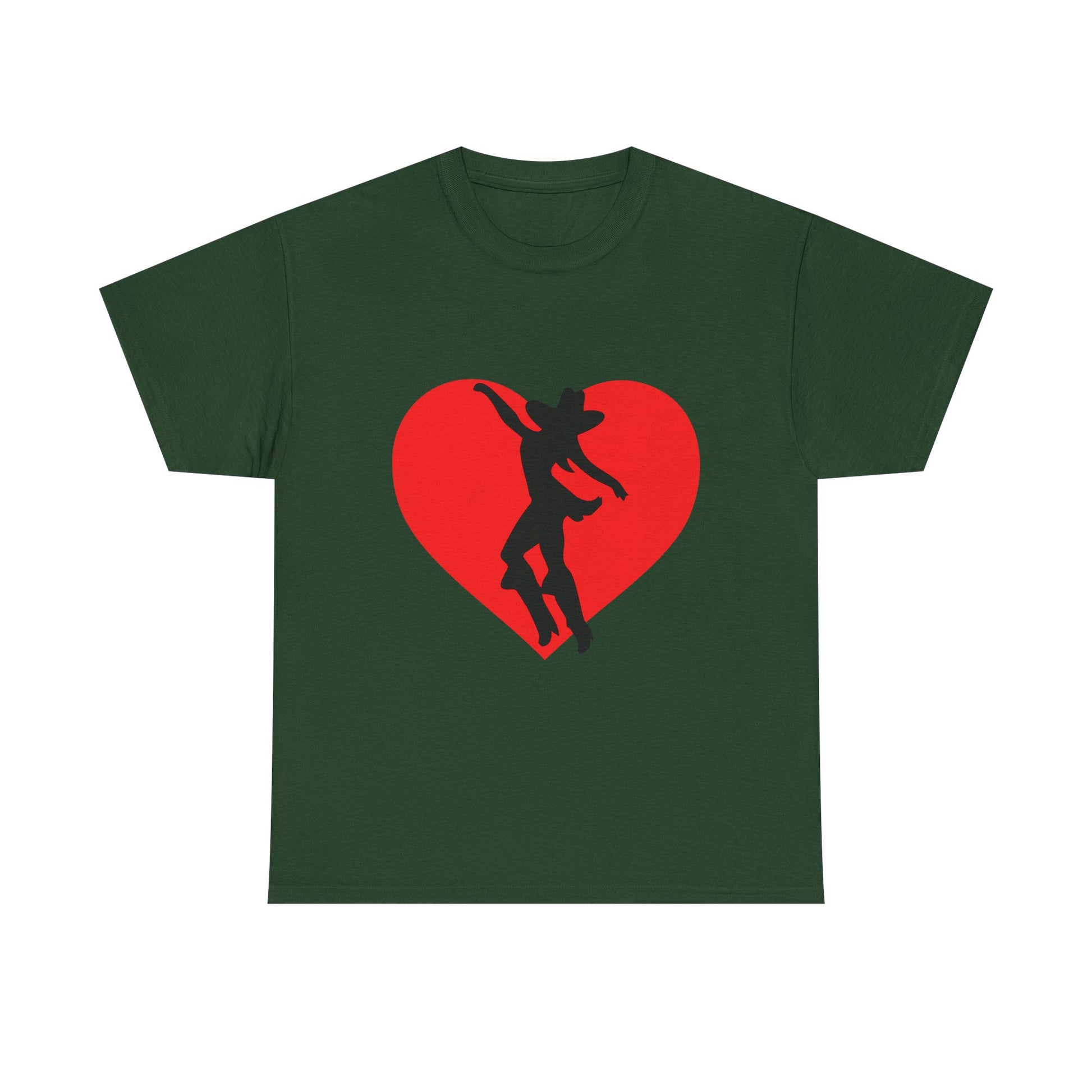 Heart & Cowgirl Unisex Heavy Cotton Tee - snazzymerch
