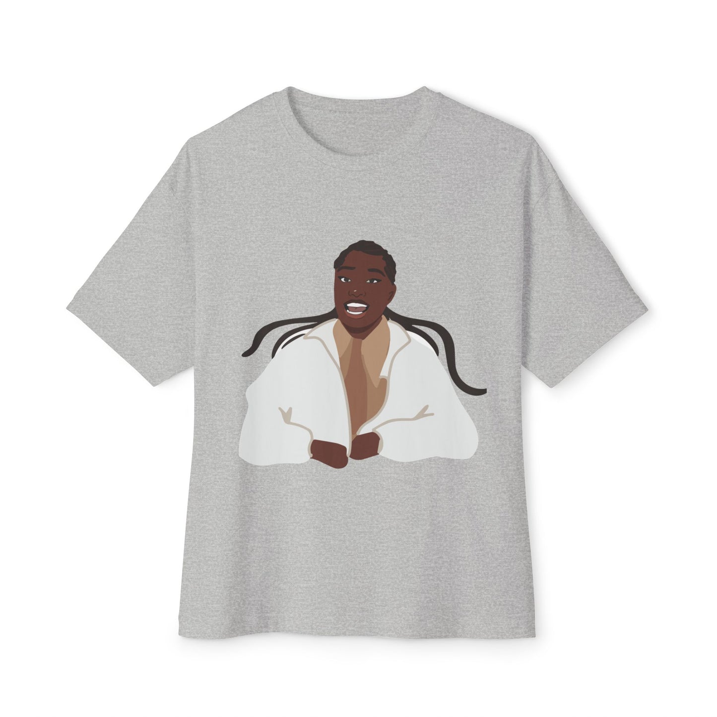 Vector Portrait Unisex Oversized Boxy Tee - snazzymerch