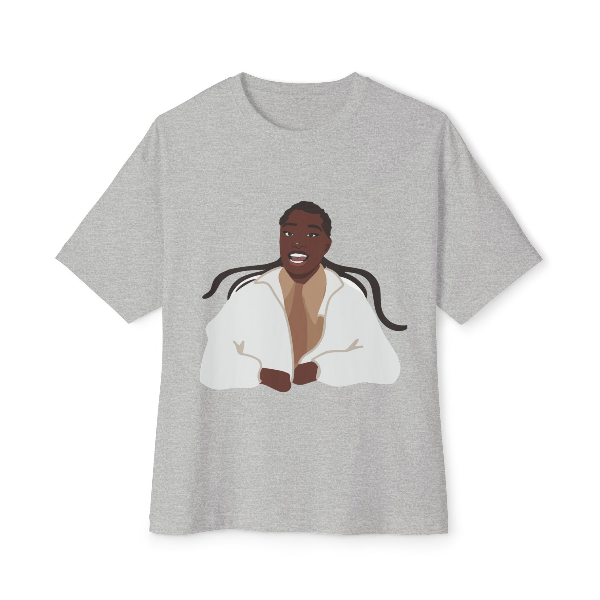 Vector Portrait Unisex Oversized Boxy Tee - snazzymerch