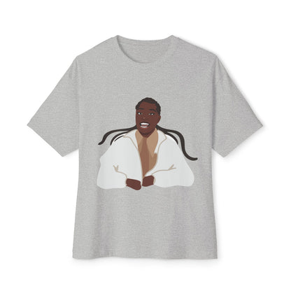 Vector Portrait Unisex Oversized Boxy Tee - snazzymerch