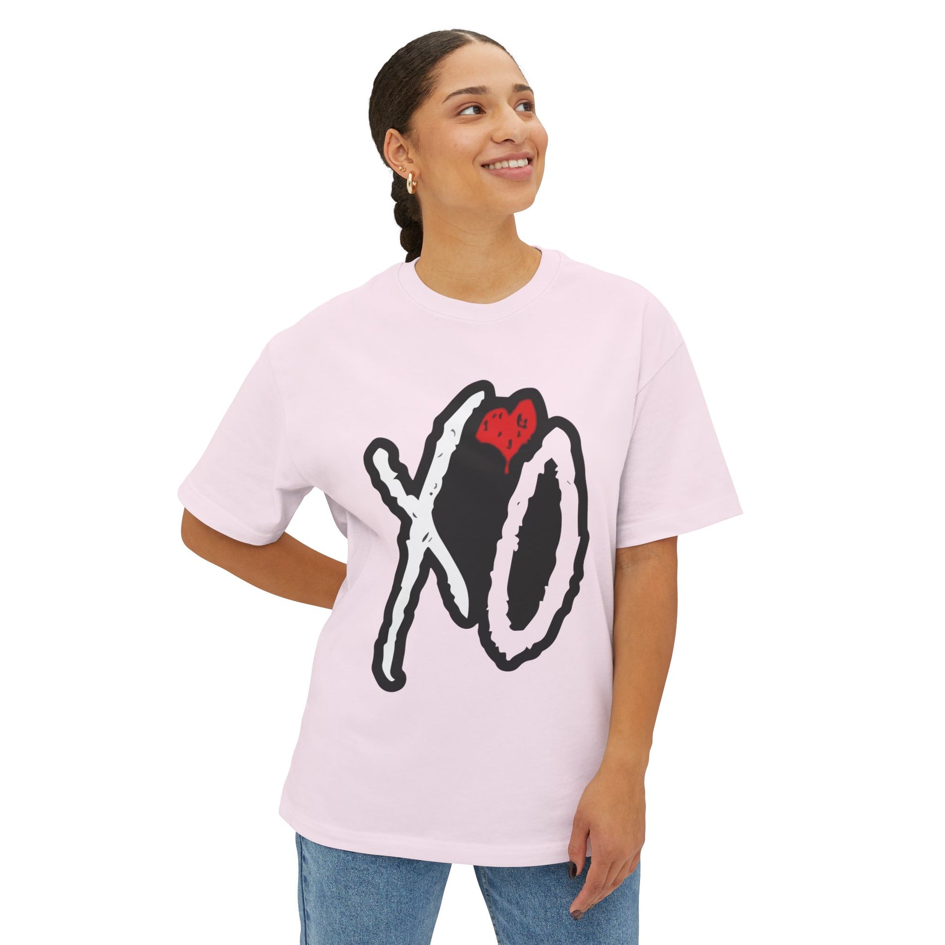 Heart & Shadows Unisex Oversized Boxy Tee - snazzymerch