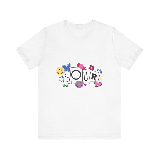 Olivia Rodrigo Unisex Jersey Short Sleeve Tee - Sour Printify