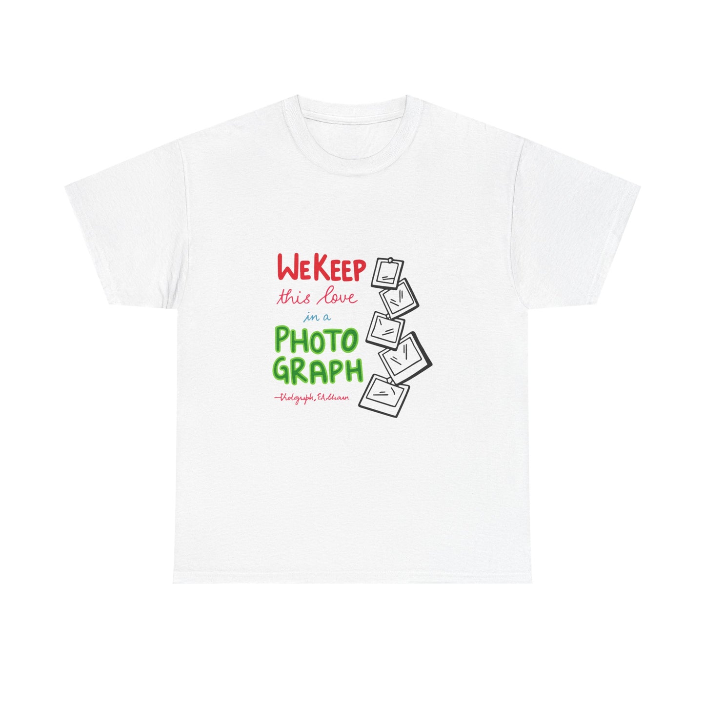 White Paw Print Unisex Heavy Cotton Tee Printify