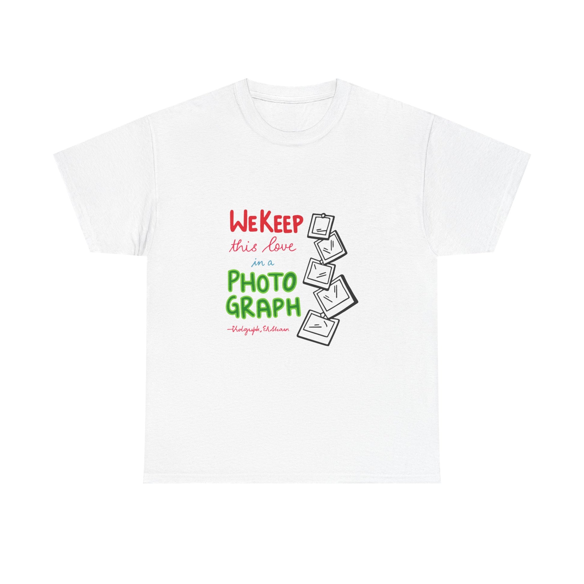 White Paw Print Unisex Heavy Cotton Tee Printify