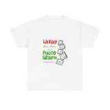 White Paw Print Unisex Heavy Cotton Tee Printify