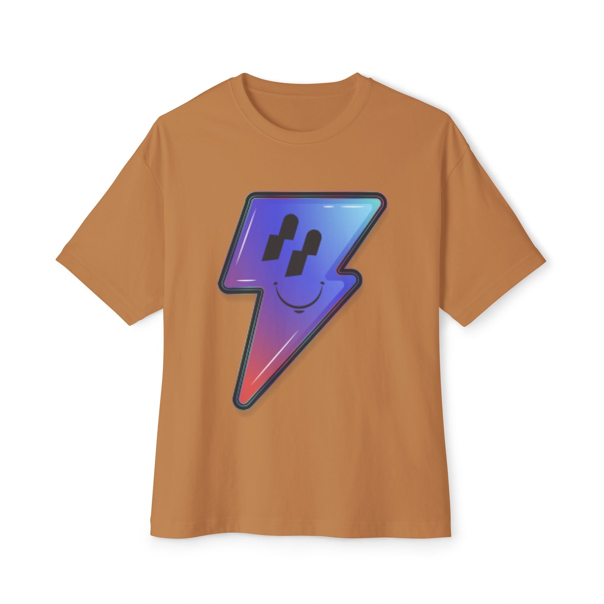 Smiley Charge Pop Unisex Oversized Boxy tee Printify