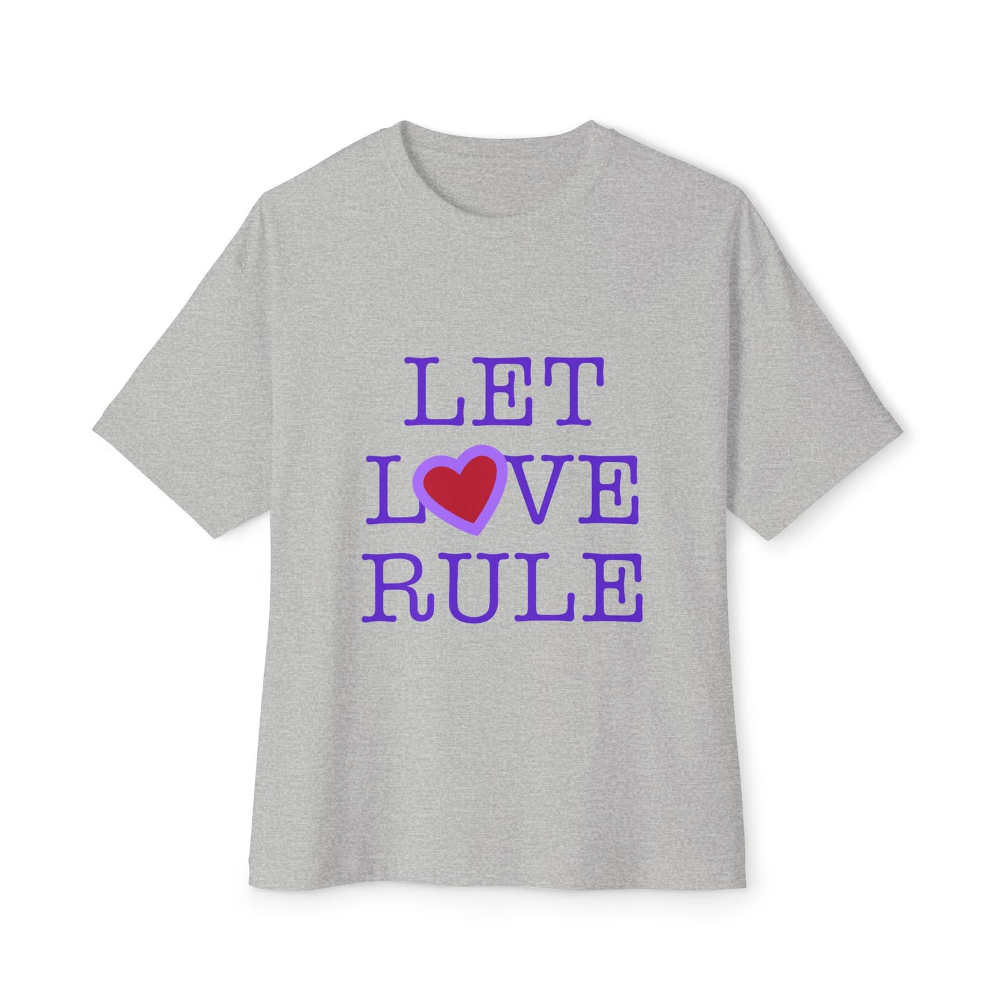 Let Love Rule (Remix) Unisex Oversized Boxy tee Printify