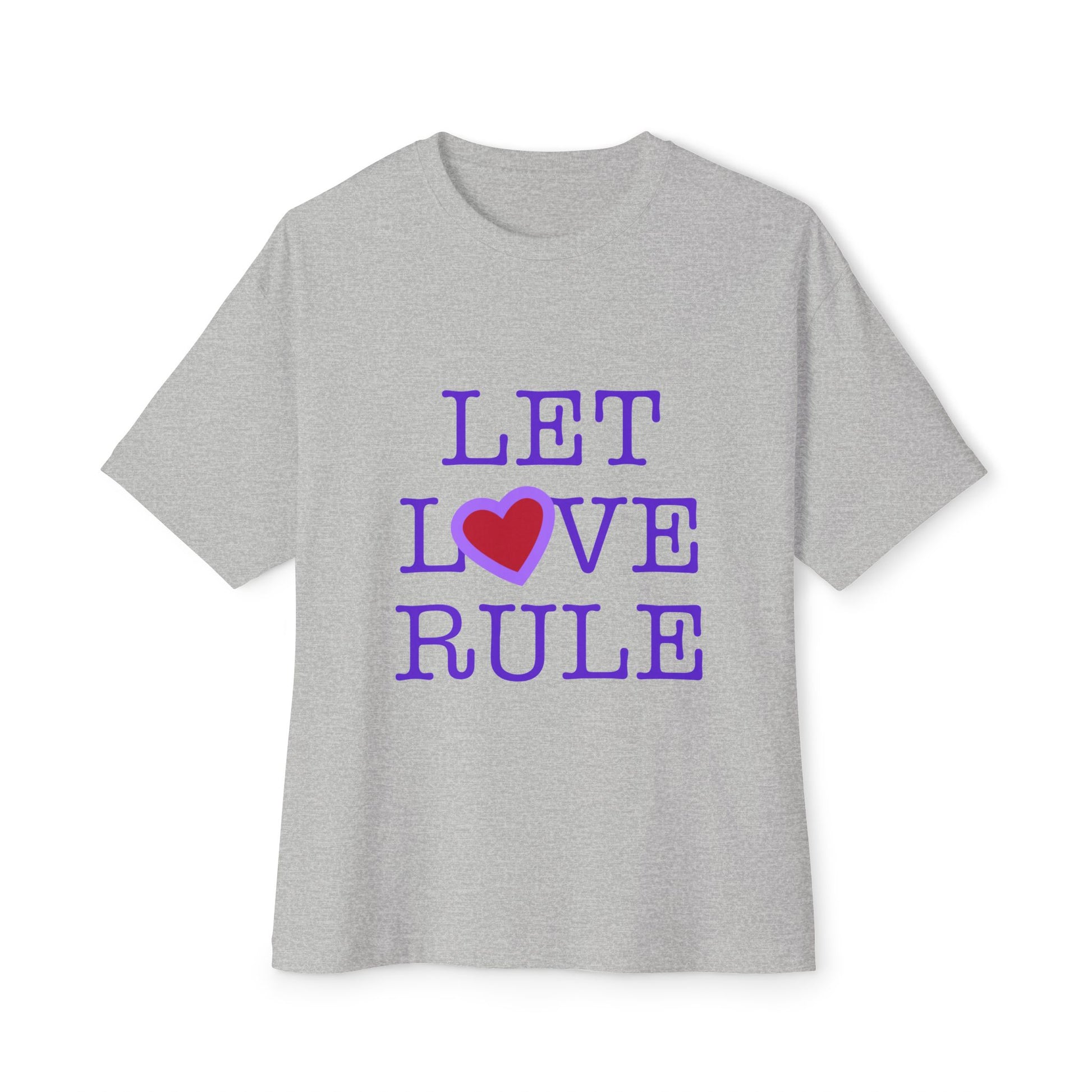 Let Love Rule (Remix) Unisex Oversized Boxy tee Printify