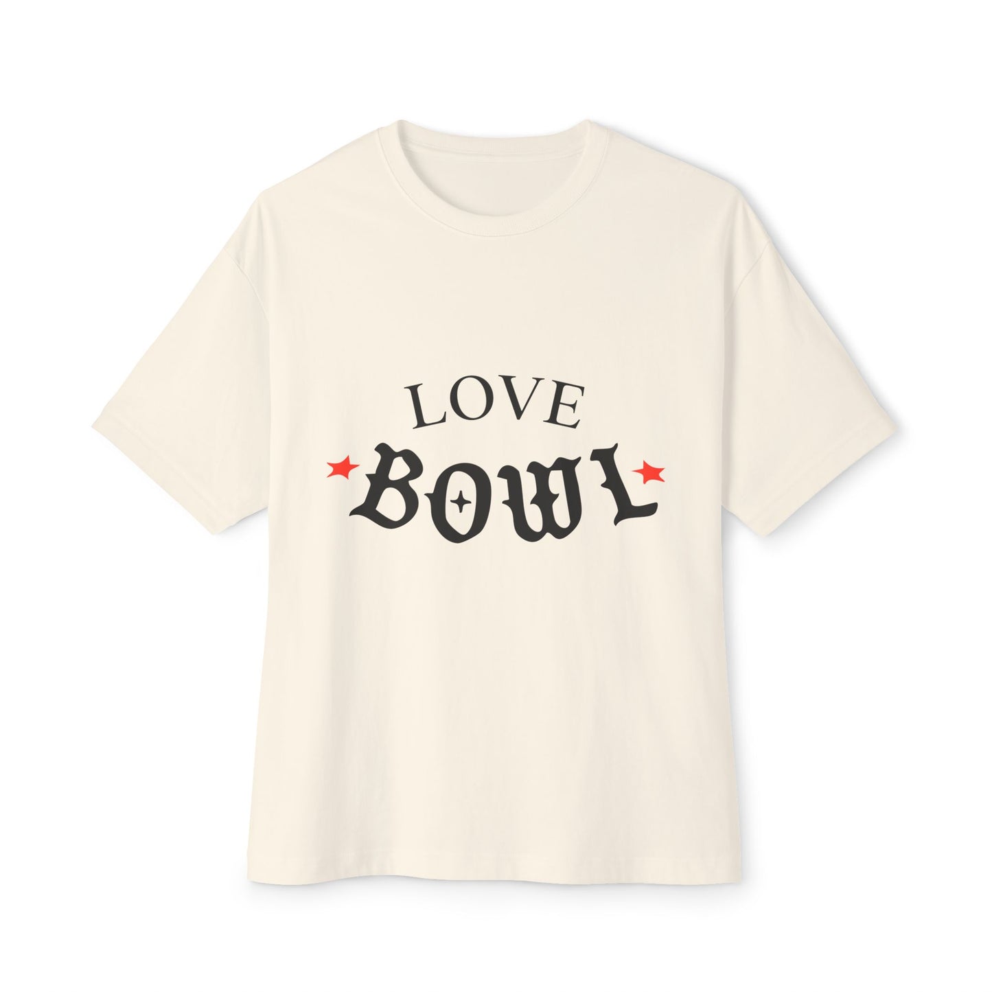 Love Bowl Retro Unisex Oversized Boxy Tee - snazzymerch