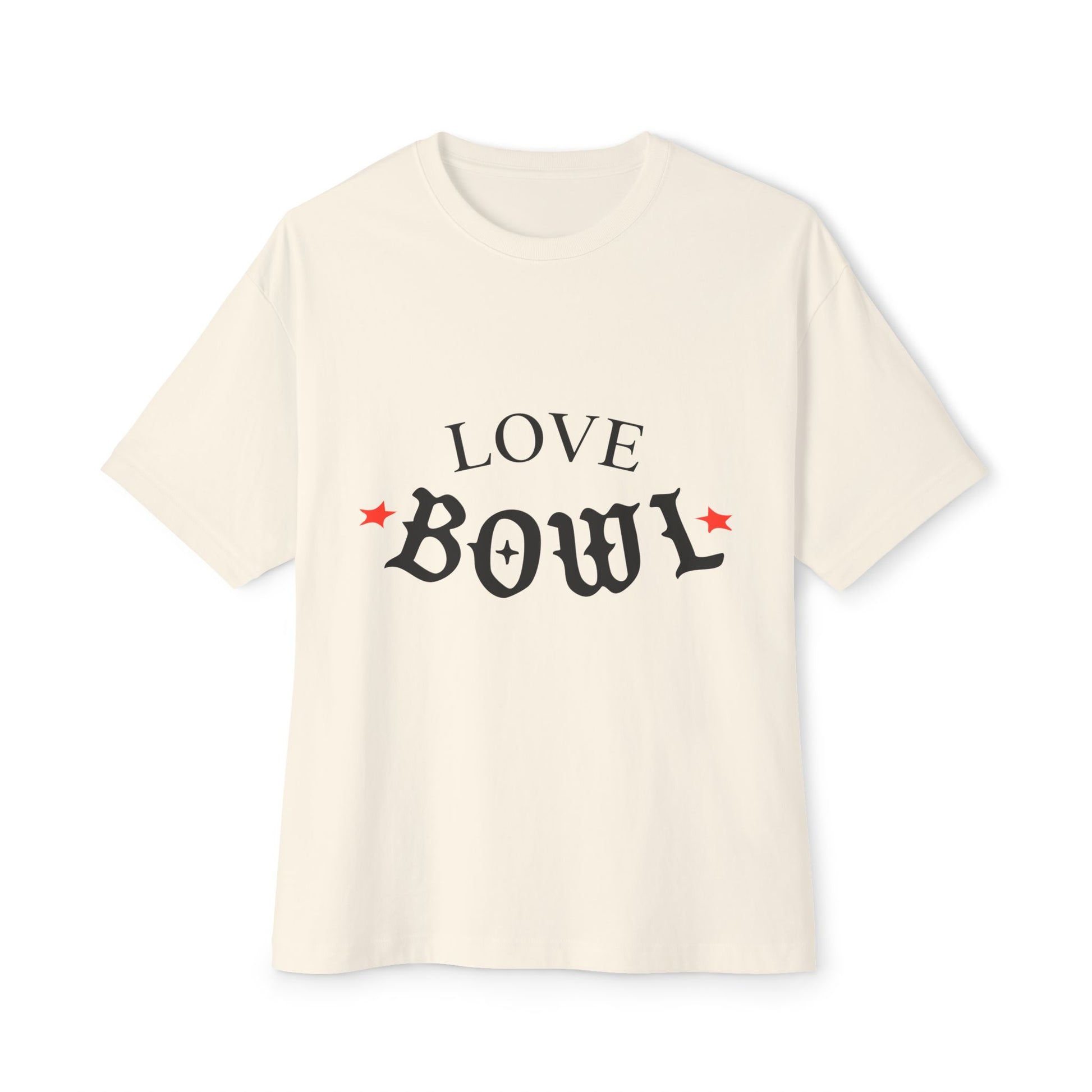 Love Bowl Retro Unisex Oversized Boxy Tee - snazzymerch