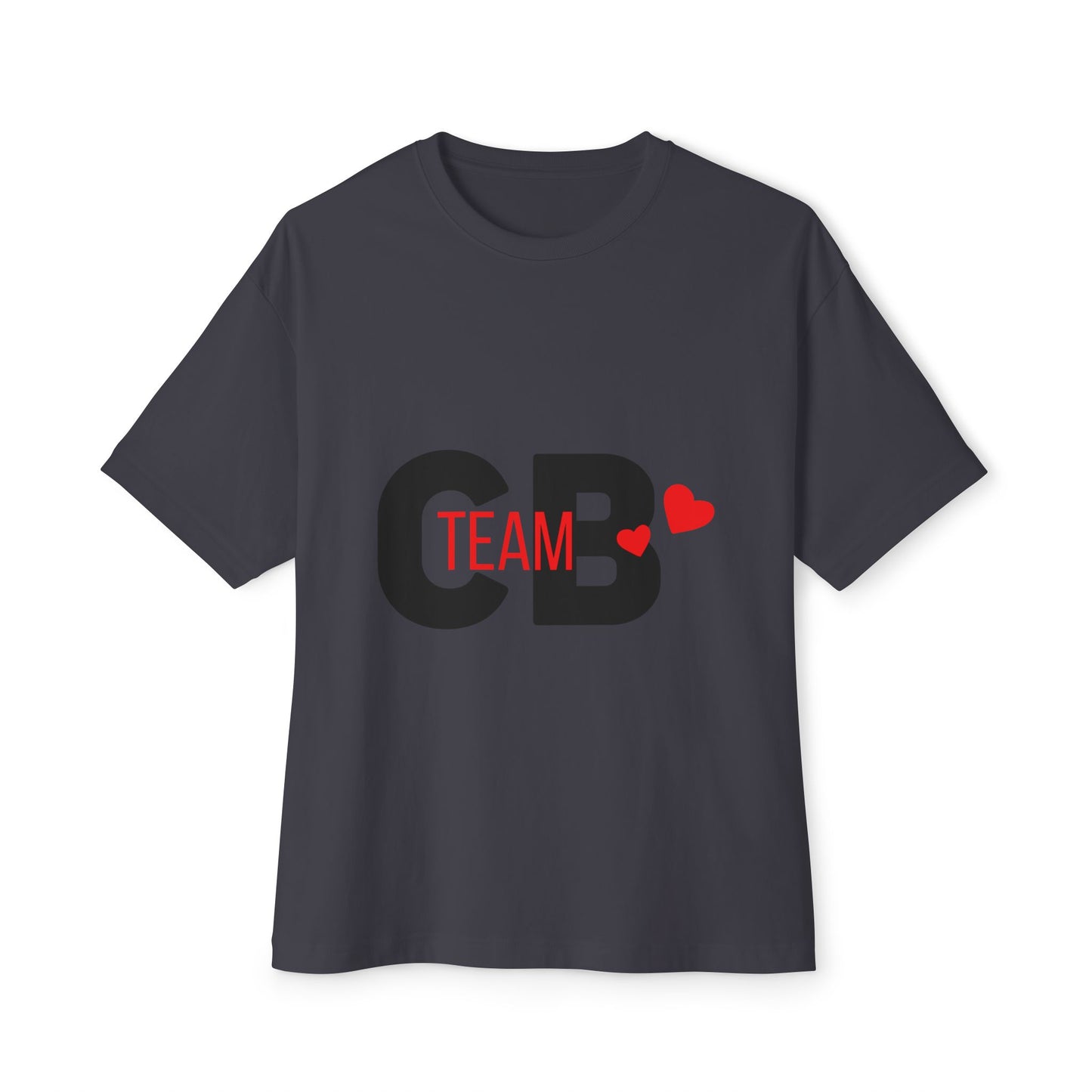 Heart Team Unisex oversized Boxy Tee - snazzymerch