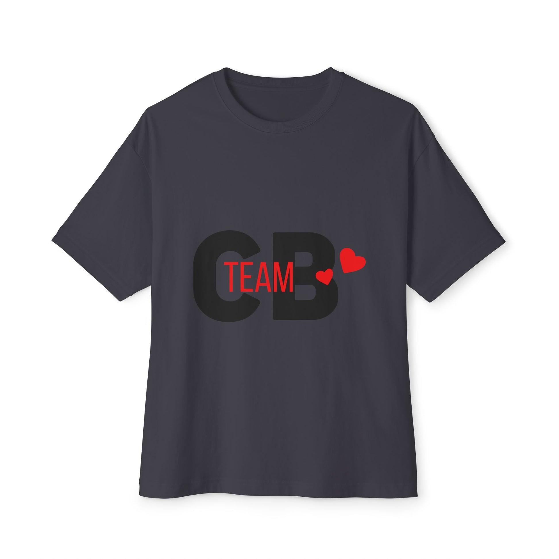 Heart Team Unisex oversized Boxy Tee - snazzymerch