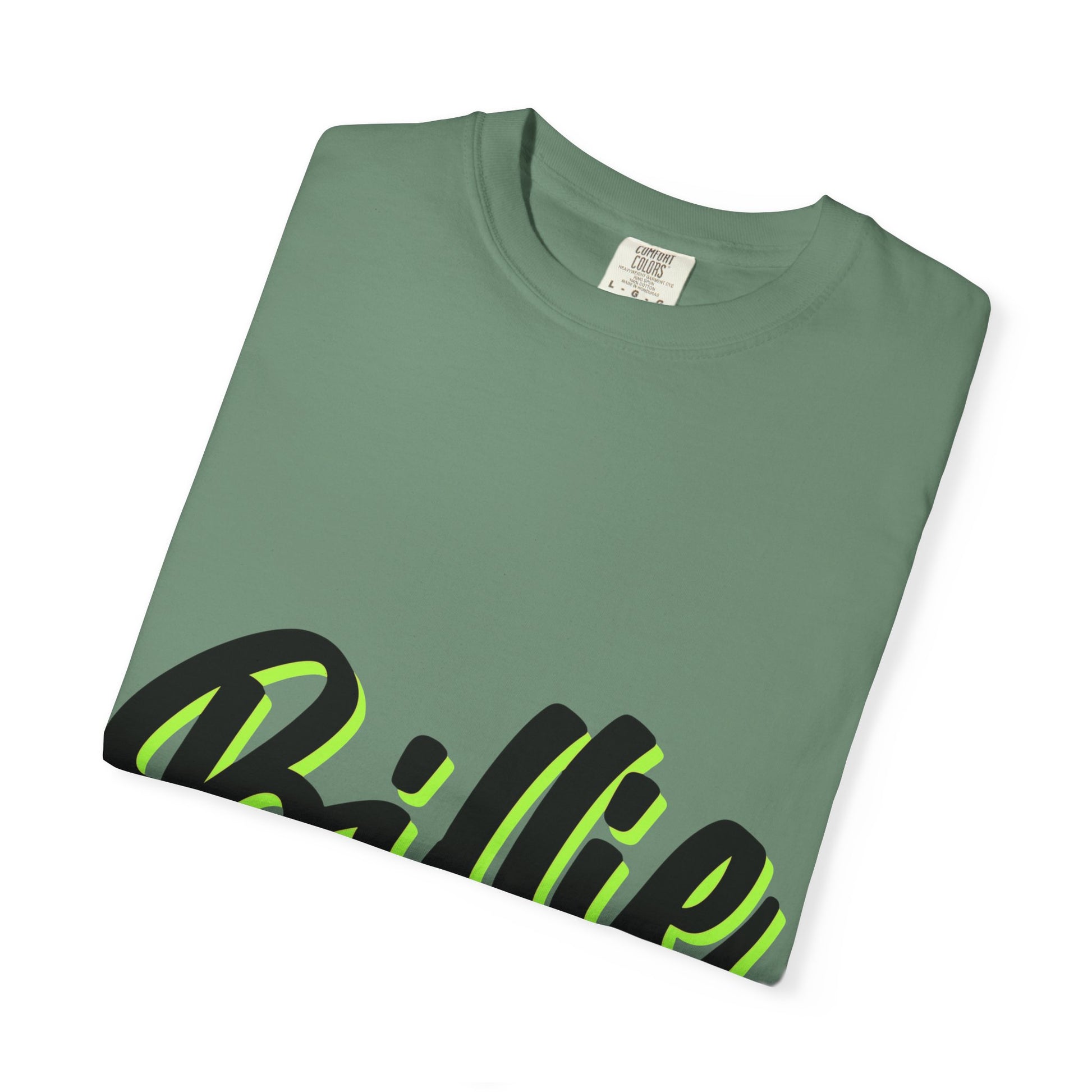 Billie Eilish Inspired Dyed T-shirt – Electric Script Vibes Edition Printify