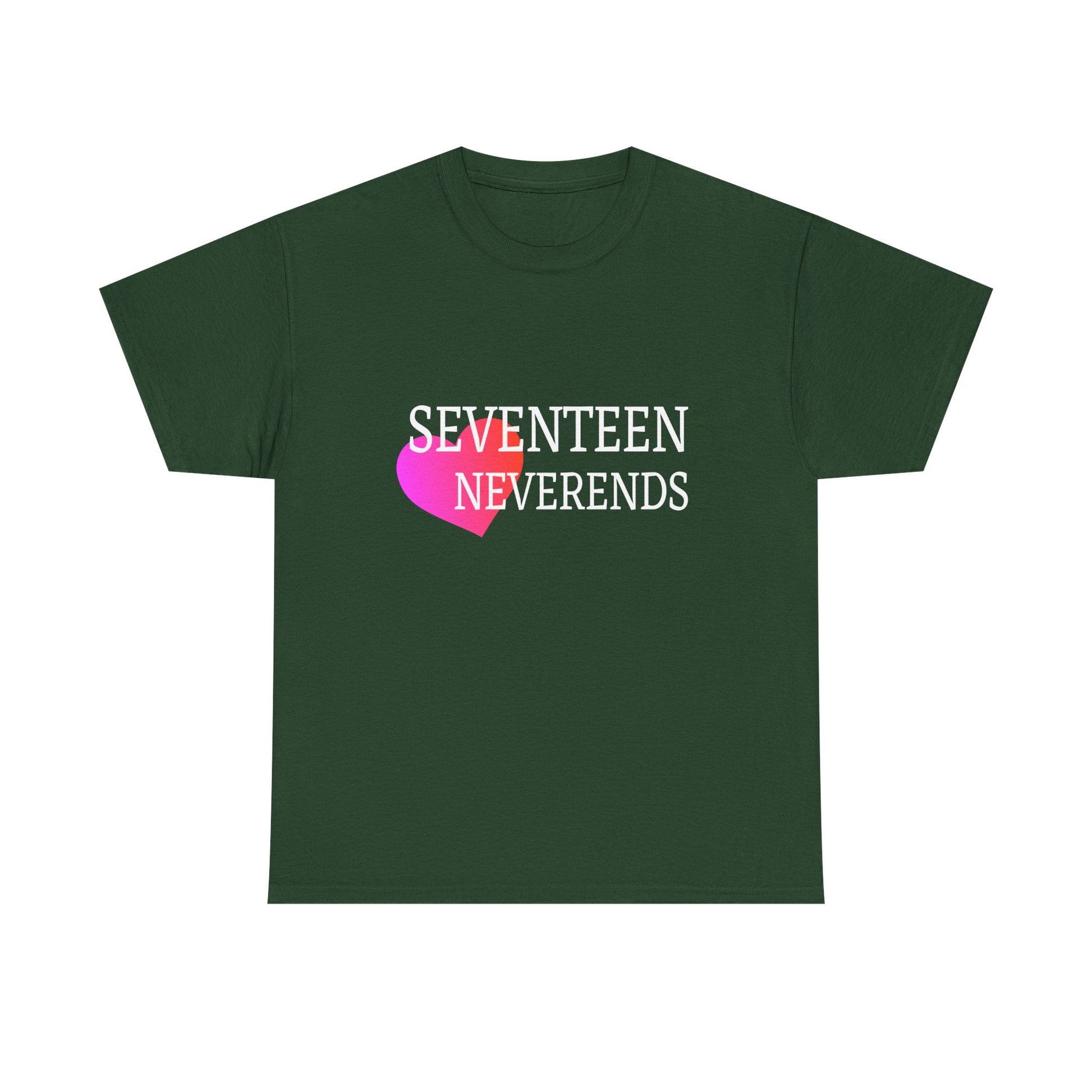 Never Ends Heart Unisex Heavy Cotton Tee - snazzymerch