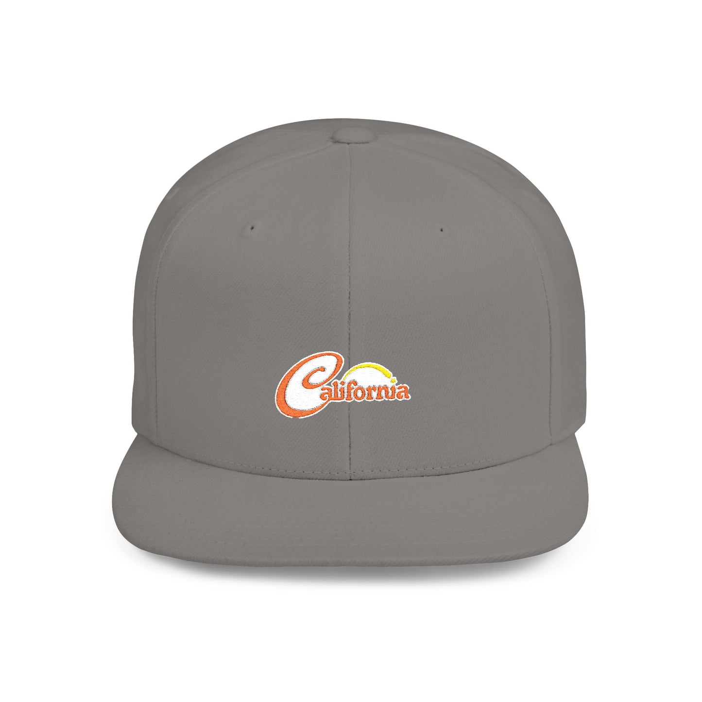California Sunset Flat Bill Snapback - snazzymerch