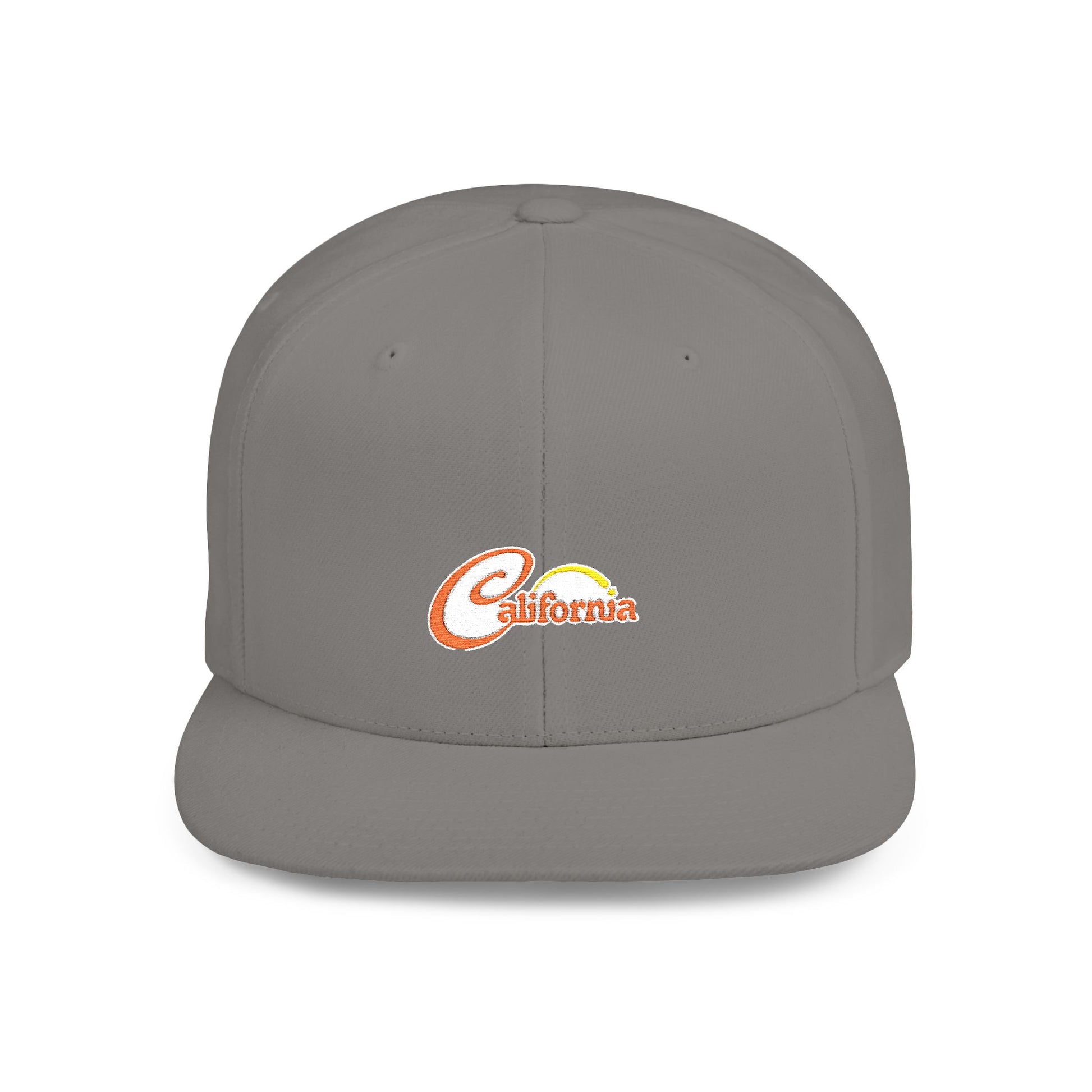 California Sunset Flat Bill Snapback - snazzymerch
