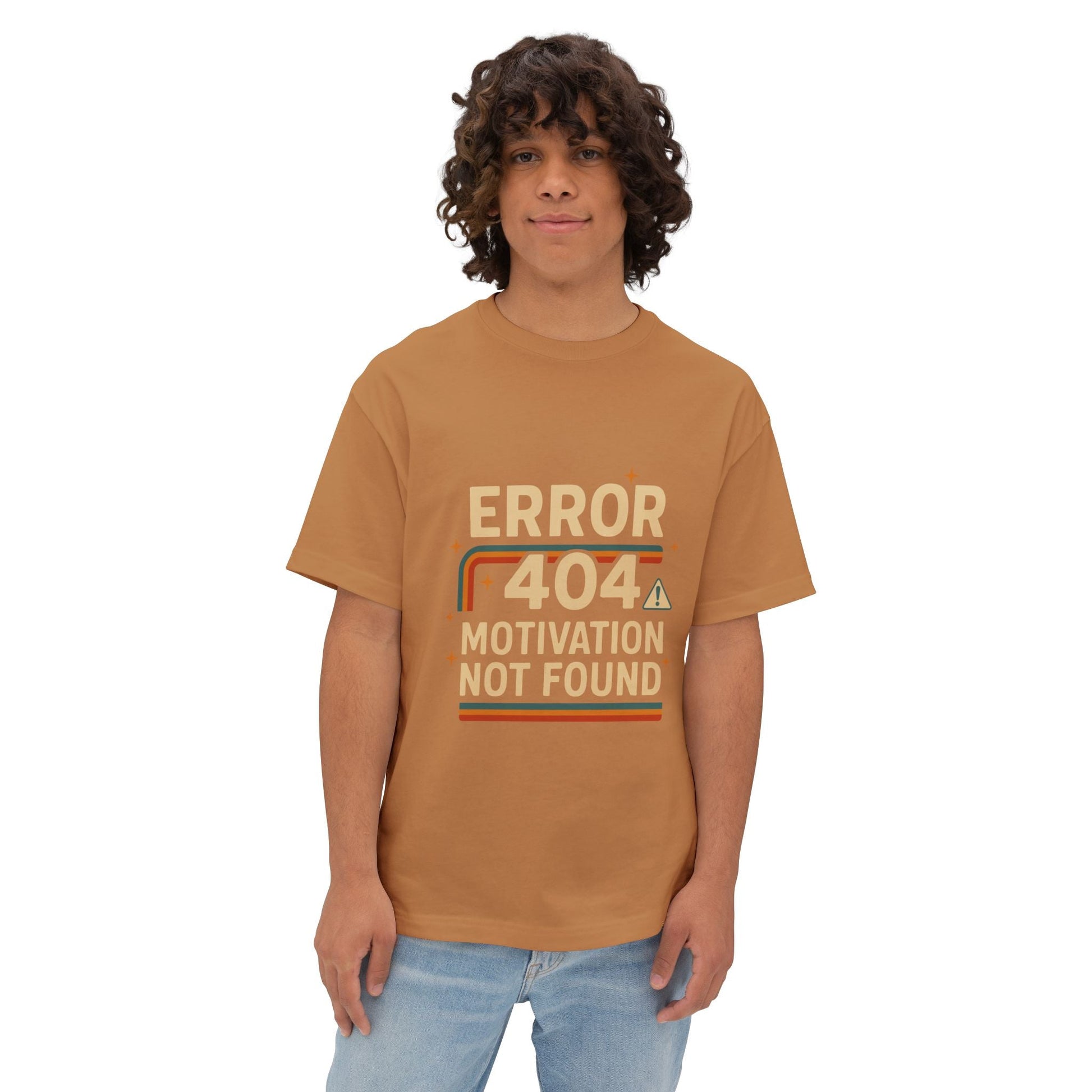 Unisex Oversized Tee – Snazzy Error 404 Edition Printify