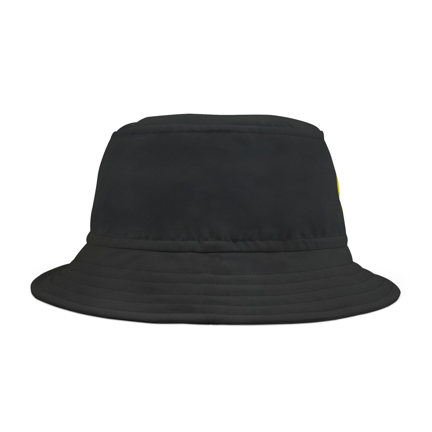 Minimalist Black Disc Outline Bucket Hat Printify