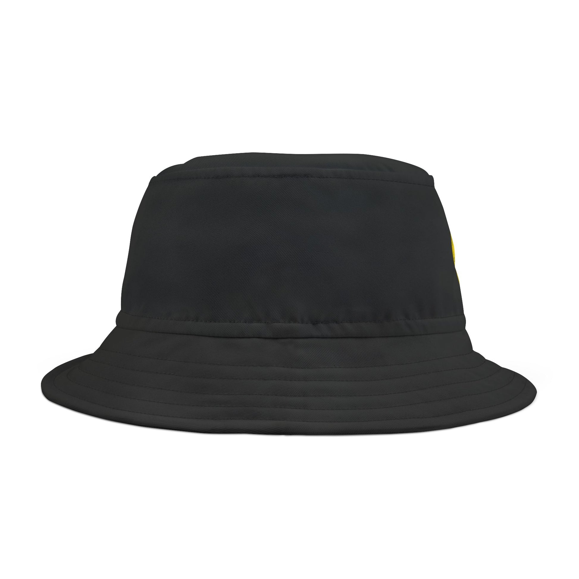 Minimalist Black Disc Outline Bucket Hat Printify