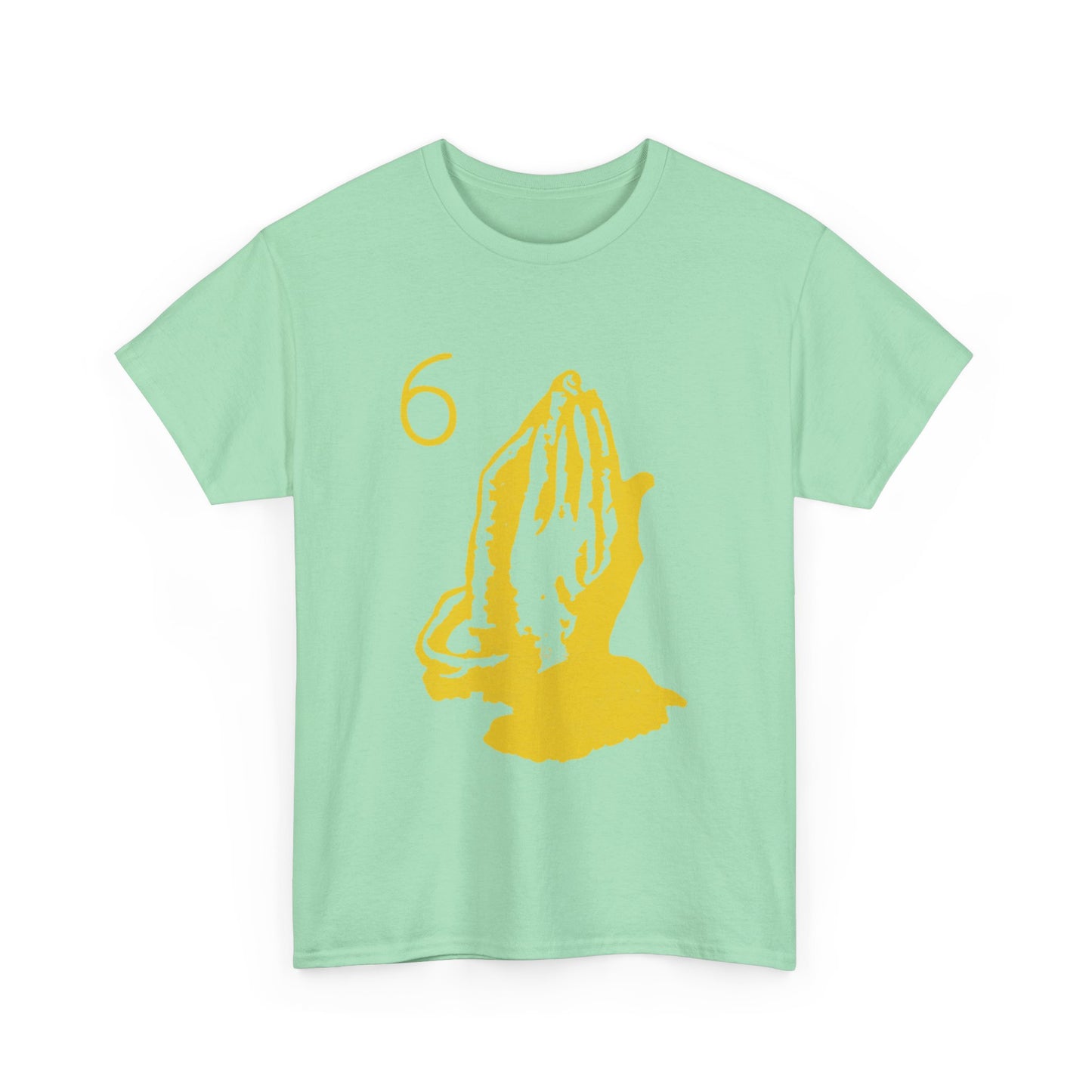6 God Prayer Hands Heavy Cotton Tee Printify