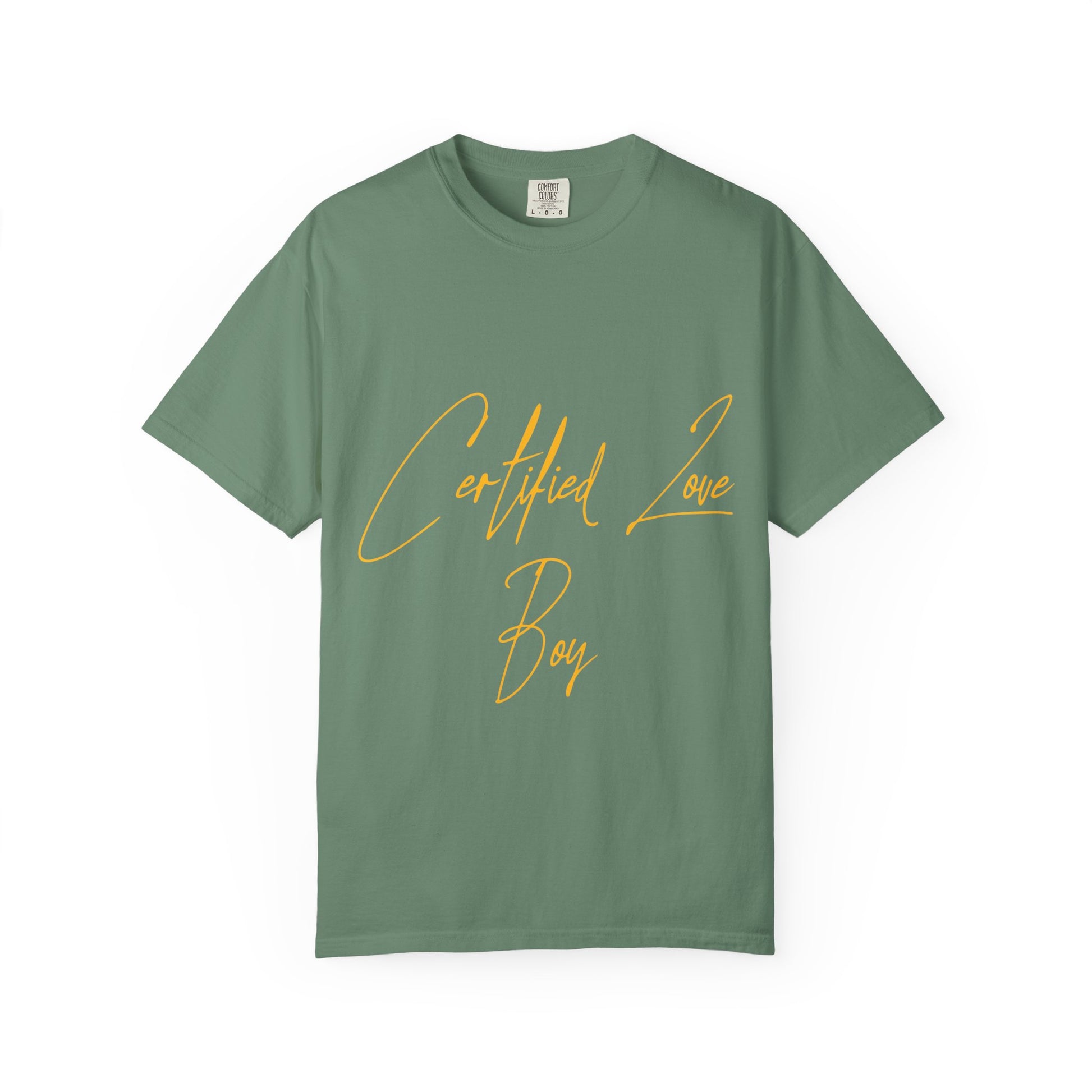 Certified Lover Boy Script Dyed Tshirt Printify
