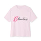 Bold Script “Be Flawless” Unisex Oversized Boxy Tee - snazzymerch