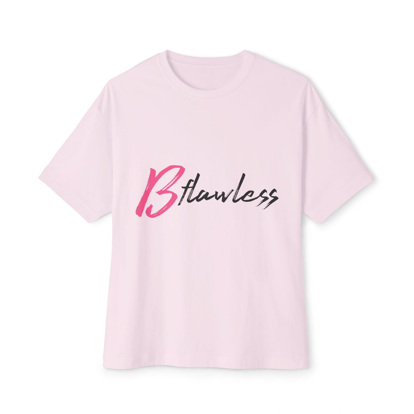 Bold Script “Be Flawless” Unisex Oversized Boxy Tee - snazzymerch