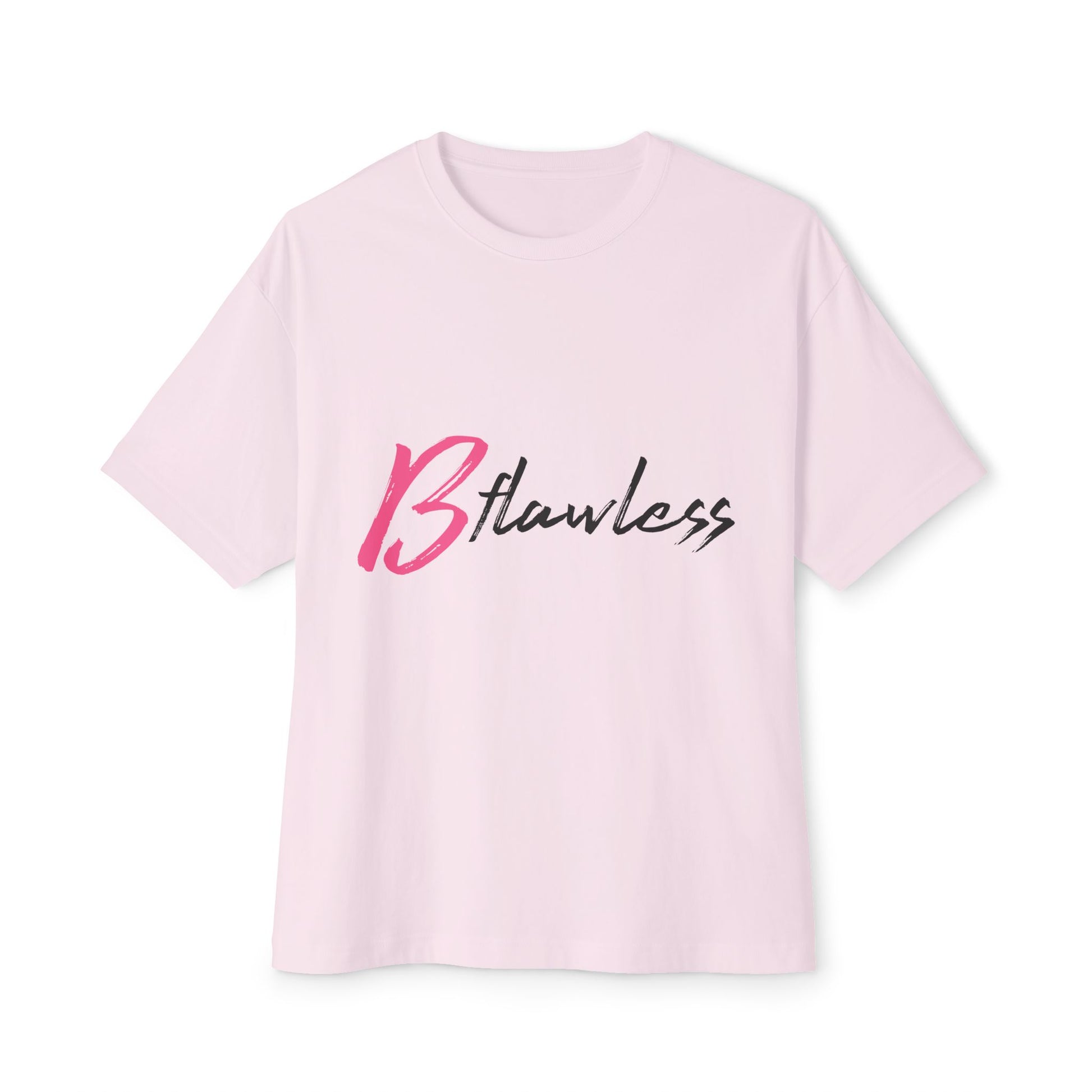 Bold Script “Be Flawless” Unisex Oversized Boxy Tee - snazzymerch