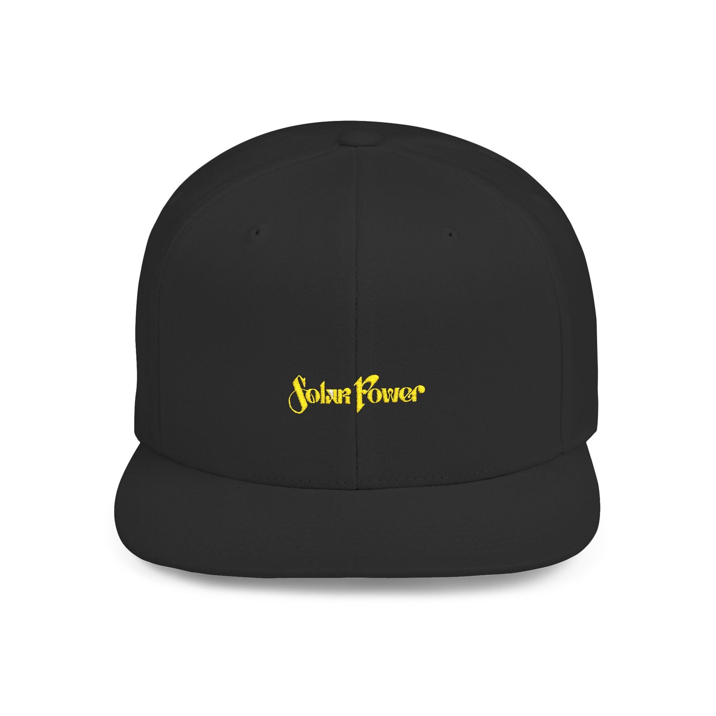 Solar Power Retro Flat Bill Snapback - snazzymerch