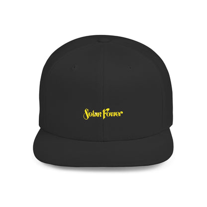 Solar Power Retro Flat Bill Snapback - snazzymerch
