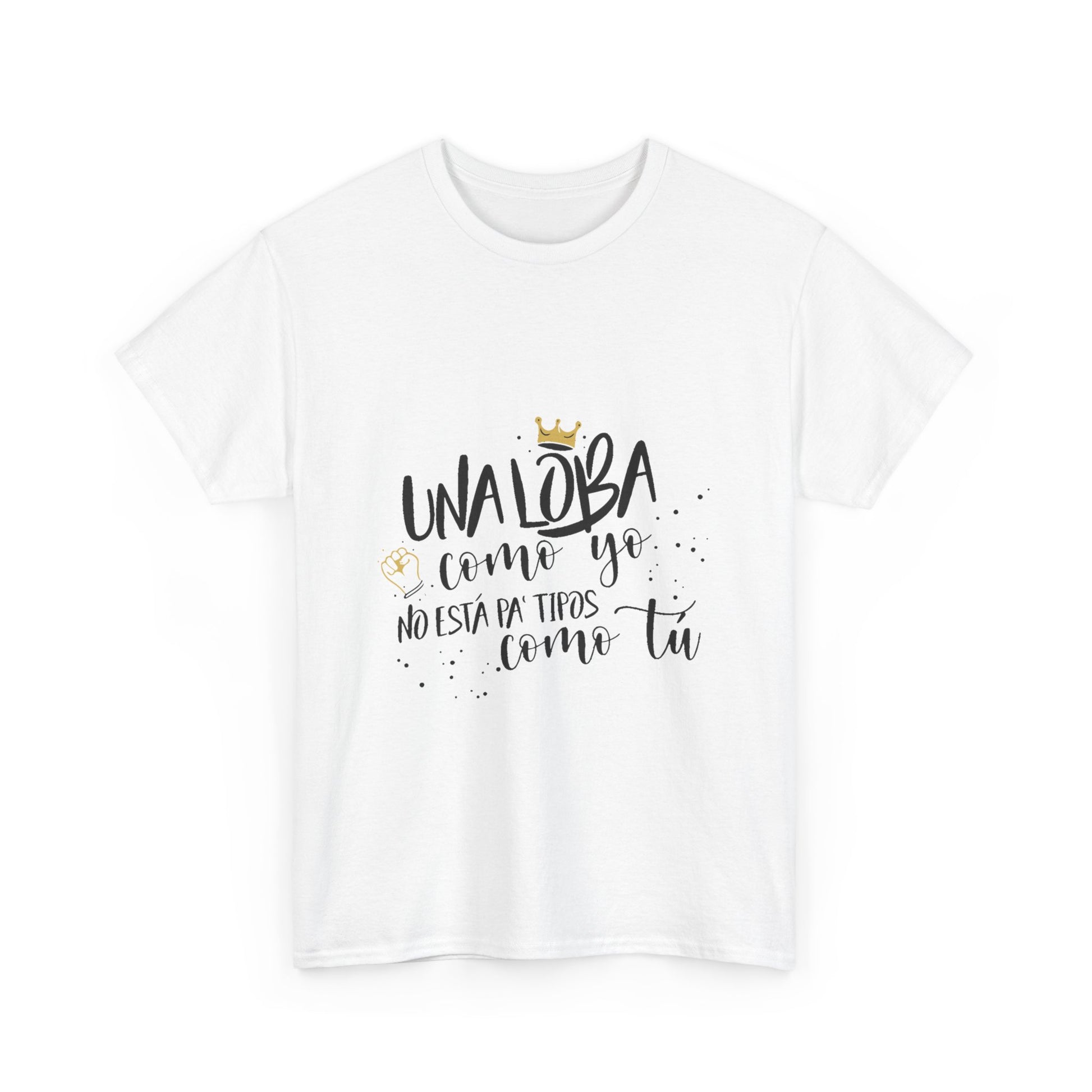 Golden Wolf Energy Unisex Heavy cotton tee Printify