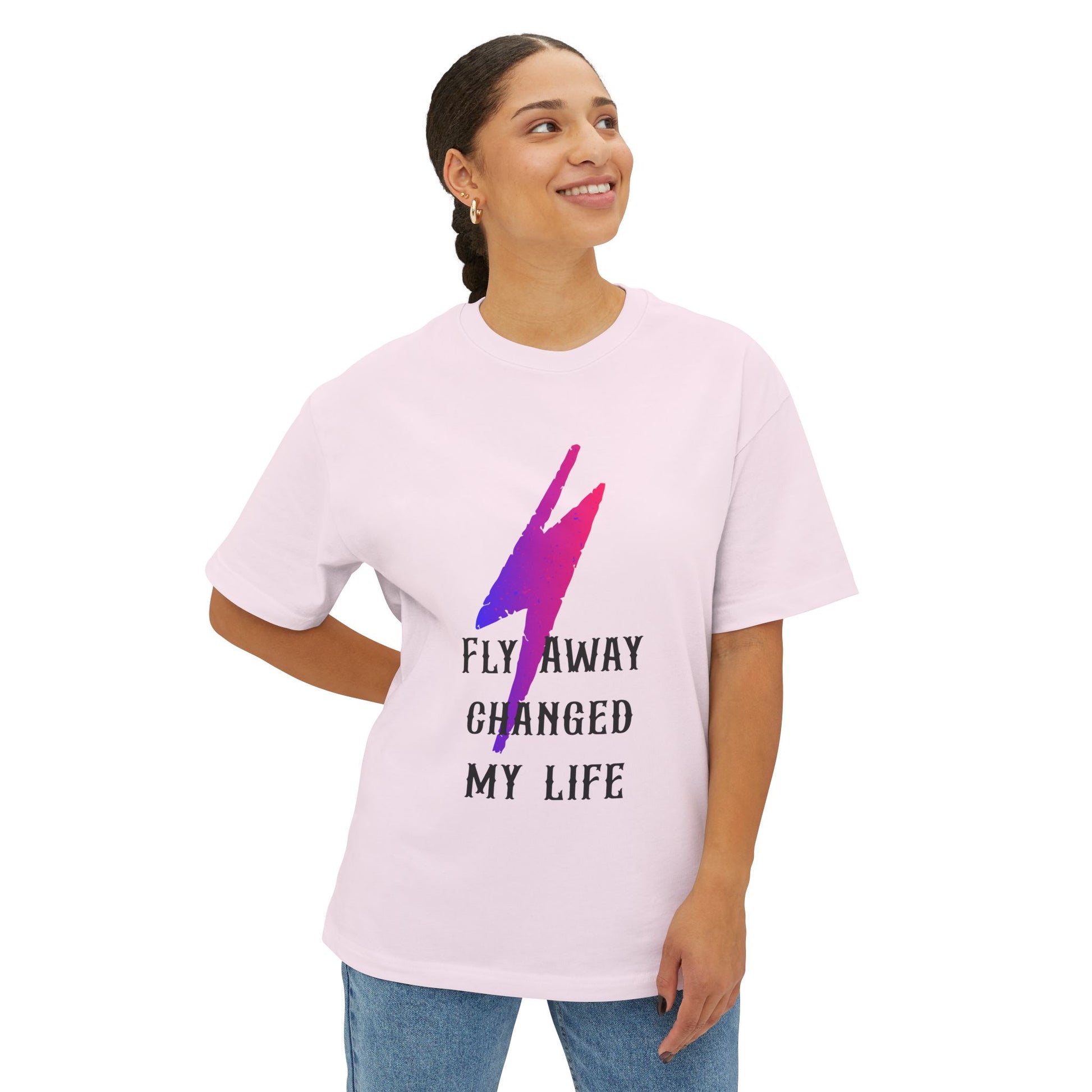 Power Surge Bolt Unisex Oversized Boxy tee Printify