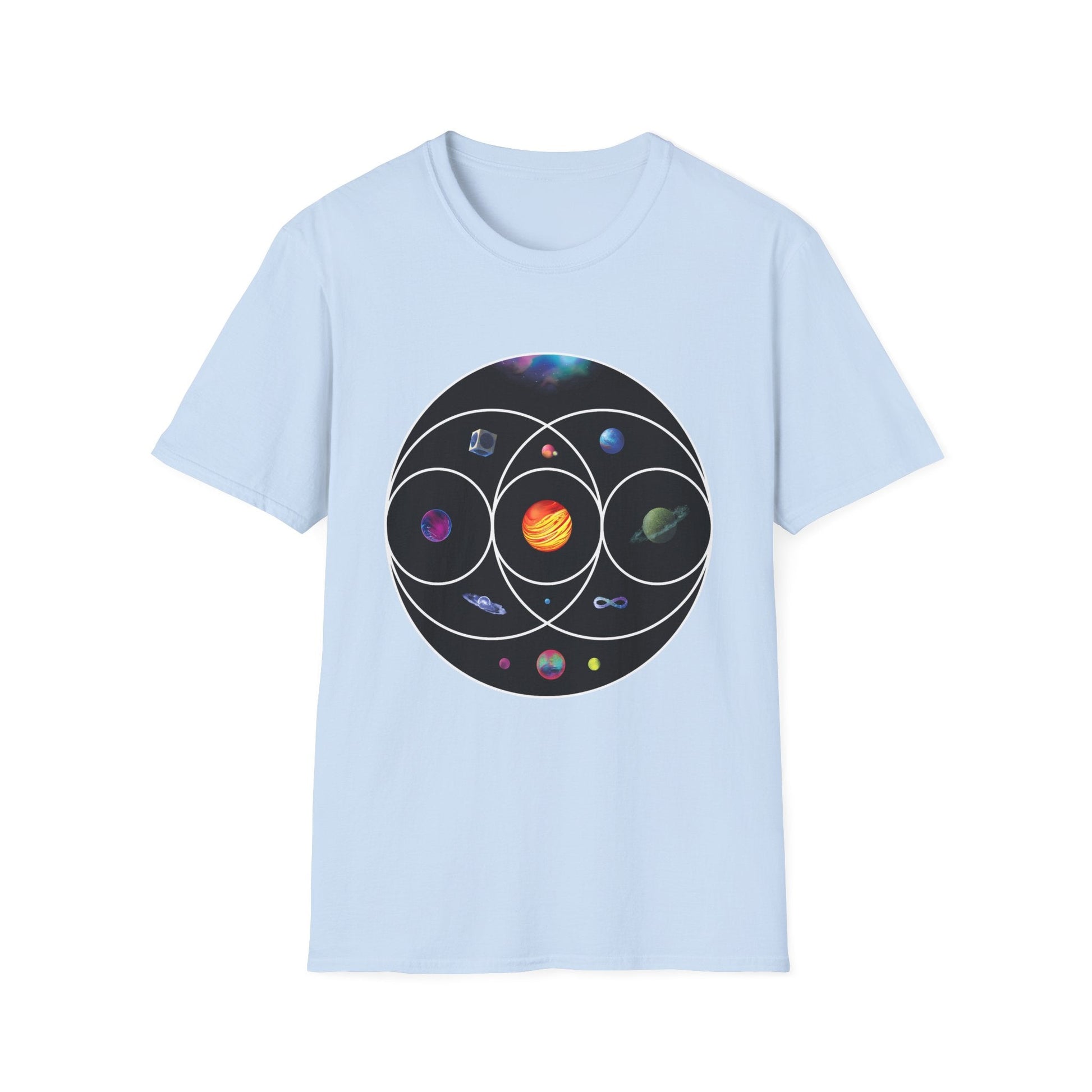 Unisex Softstyle T-Shirt Inspired by Coldplay’s Illustration Concept Printify